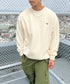 POLO CHAMPS/ポロチャンプス 別注 ワンポイント刺繍 クルーネック 長袖オーバーサイズスウェット | CL2223299 | アイボリー