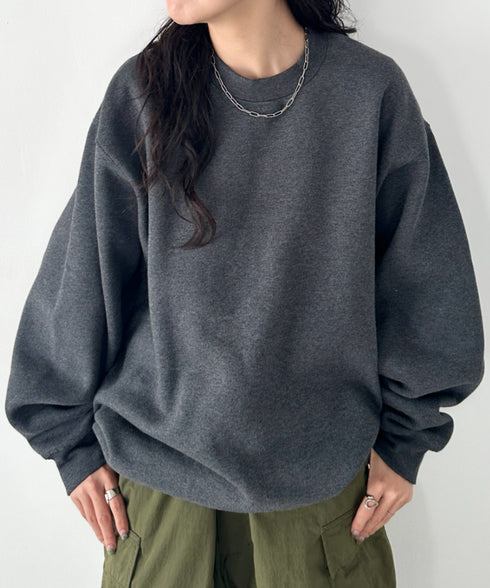 PROCLUB(プロクラブ)/スーパーヘビーウェイト 13オンス クルーネック ビッグ スウェットプルオーバー/Heavyweight Crew Neck Fleece Pullover Sweatshirt | IM2223002 | チャコールグレー