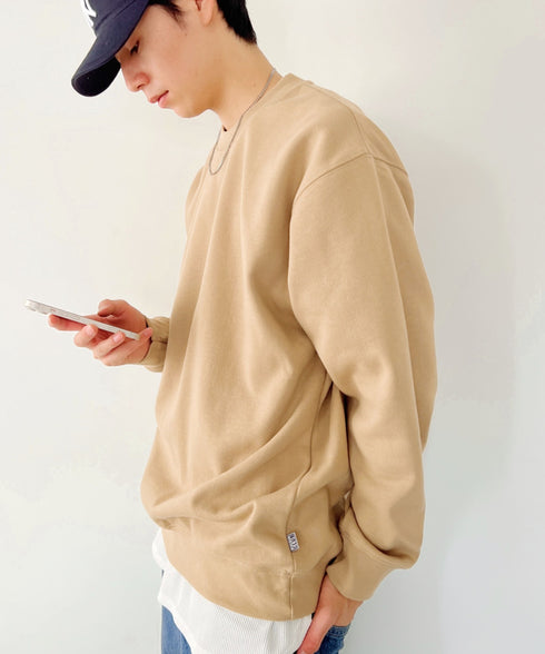 PROCLUB(プロクラブ)/スーパーヘビーウェイト 13オンス クルーネック ビッグ スウェットプルオーバー/Heavyweight Crew Neck Fleece Pullover Sweatshirt | IM2223002 | カーキ