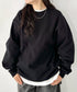 PROCLUB(プロクラブ)/スーパーヘビーウェイト 13オンス クルーネック ビッグ スウェットプルオーバー/Heavyweight Crew Neck Fleece Pullover Sweatshirt | IM2223002 | ブラック