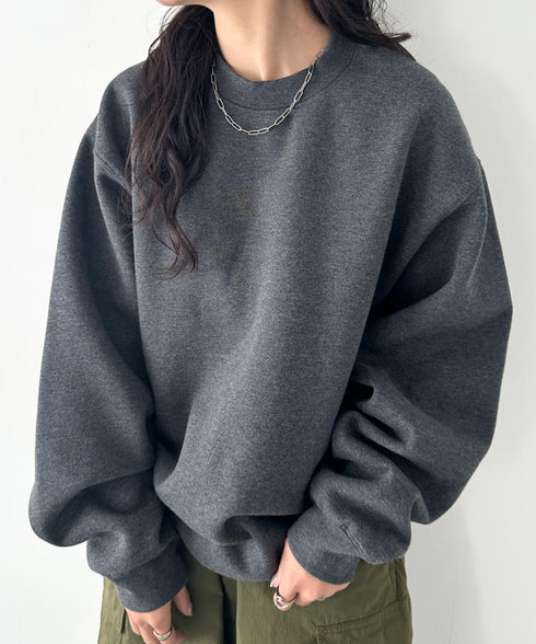 PROCLUB(プロクラブ)/スーパーヘビーウェイト 13オンス クルーネック ビッグ スウェットプルオーバー/Heavyweight Crew Neck Fleece Pullover Sweatshirt | IM2223002 | チャコールグレー