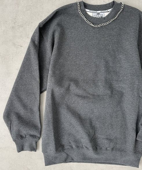 PROCLUB(プロクラブ)/スーパーヘビーウェイト 13オンス クルーネック ビッグ スウェットプルオーバー/Heavyweight Crew Neck Fleece Pullover Sweatshirt | IM2223002 | チャコールグレー