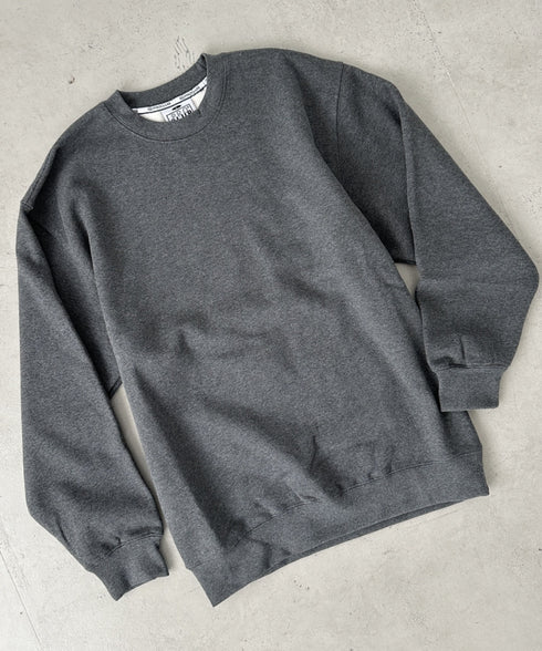 PROCLUB(プロクラブ)/スーパーヘビーウェイト 13オンス クルーネック ビッグ スウェットプルオーバー/Heavyweight Crew Neck Fleece Pullover Sweatshirt | IM2223002 | チャコールグレー