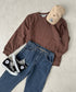 PROCLUB(プロクラブ)/スーパーヘビーウェイト 13オンス クルーネック ビッグ スウェットプルオーバー/Heavyweight Crew Neck Fleece Pullover Sweatshirt | IM2223002 | ブラウン