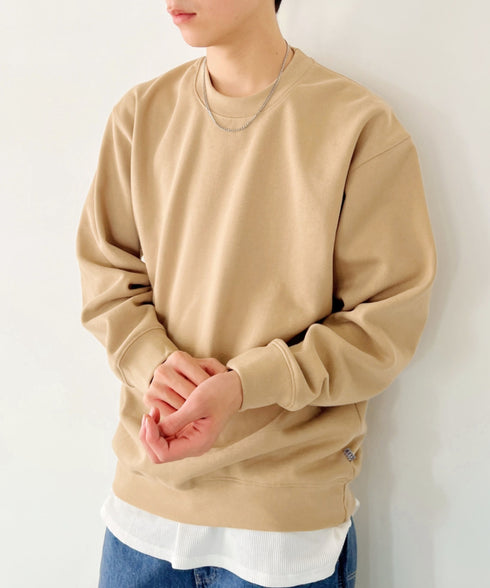 PROCLUB(プロクラブ)/スーパーヘビーウェイト 13オンス クルーネック ビッグ スウェットプルオーバー/Heavyweight Crew Neck Fleece Pullover Sweatshirt | IM2223002 | カーキ