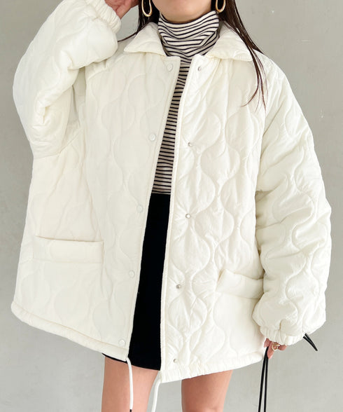 モンスターキルティングコート 裏ボアアウター | MD2224001 | アイボリー