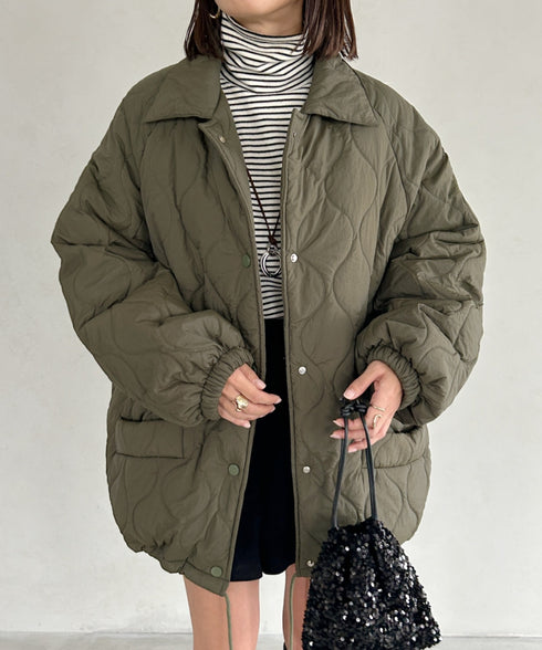 モンスターキルティングコート 裏ボアアウター | MD2224001 | カーキ