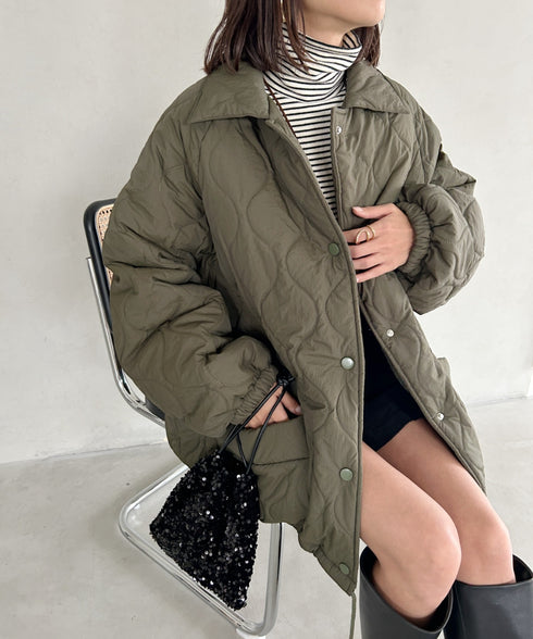 モンスターキルティングコート 裏ボアアウター | MD2224001 | カーキ