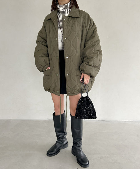 モンスターキルティングコート 裏ボアアウター | MD2224001 | カーキ