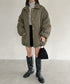 モンスターキルティングコート 裏ボアアウター | MD2224001 | カーキ