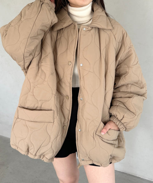 モンスターキルティングコート 裏ボアアウター | MD2224001 | ベージュ