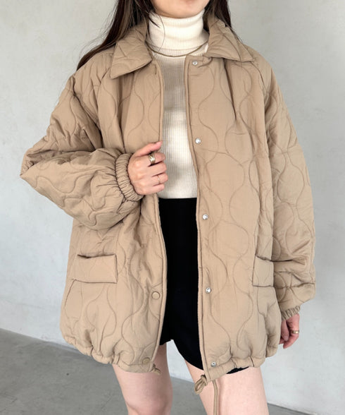 モンスターキルティングコート 裏ボアアウター | MD2224001 | ベージュ