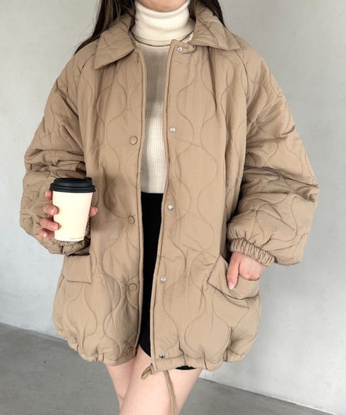 モンスターキルティングコート 裏ボアアウター | MD2224001 | ベージュ