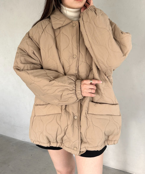 モンスターキルティングコート 裏ボアアウター | MD2224001 | ベージュ