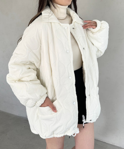 モンスターキルティングコート 裏ボアアウター | MD2224001 | ホワイト