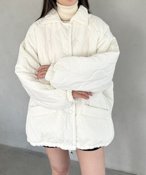 モンスターキルティングコート 裏ボアアウター | MD2224001 | ホワイト