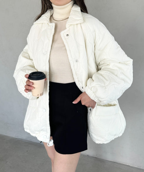 モンスターキルティングコート 裏ボアアウター | MD2224001 | ホワイト
