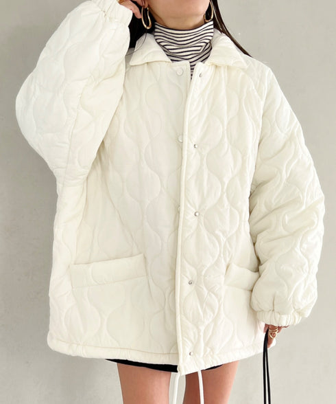 モンスターキルティングコート 裏ボアアウター | MD2224001 | アイボリー