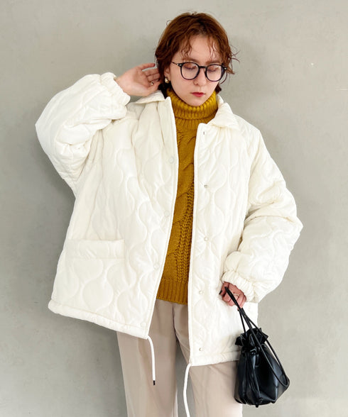 モンスターキルティングコート 裏ボアアウター | MD2224001 | アイボリー