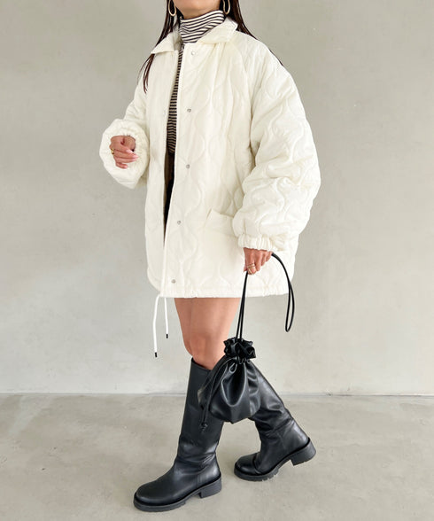 モンスターキルティングコート 裏ボアアウター | MD2224001 | アイボリー