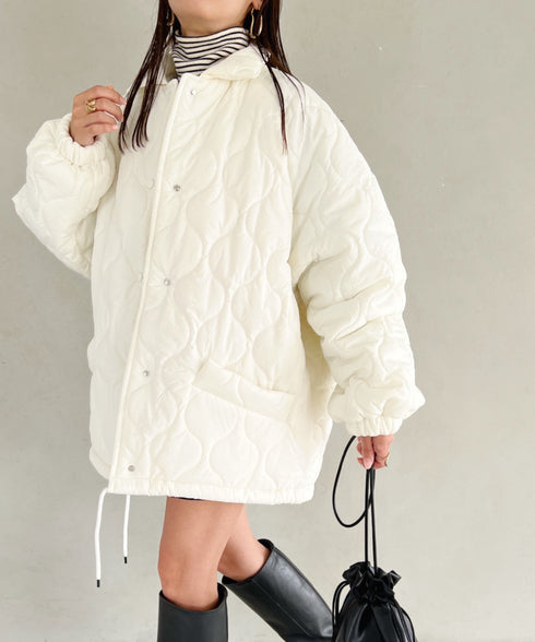 モンスターキルティングコート 裏ボアアウター | MD2224001 | アイボリー