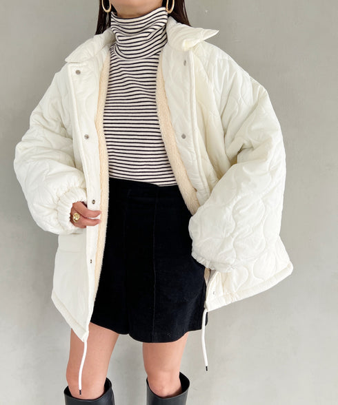 モンスターキルティングコート 裏ボアアウター | MD2224001 | アイボリー