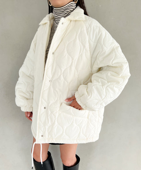 モンスターキルティングコート 裏ボアアウター | MD2224001 | アイボリー