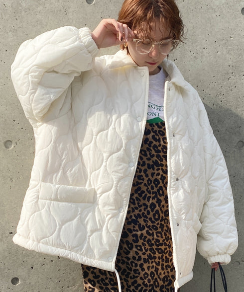 モンスターキルティングコート 裏ボアアウター | MD2224001 | ホワイト