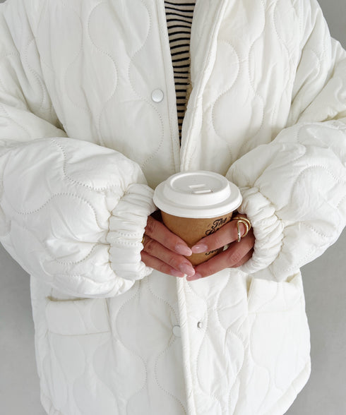 モンスターキルティングコート 裏ボアアウター | MD2224001 | アイボリー