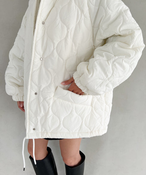 モンスターキルティングコート 裏ボアアウター | MD2224001 | アイボリー