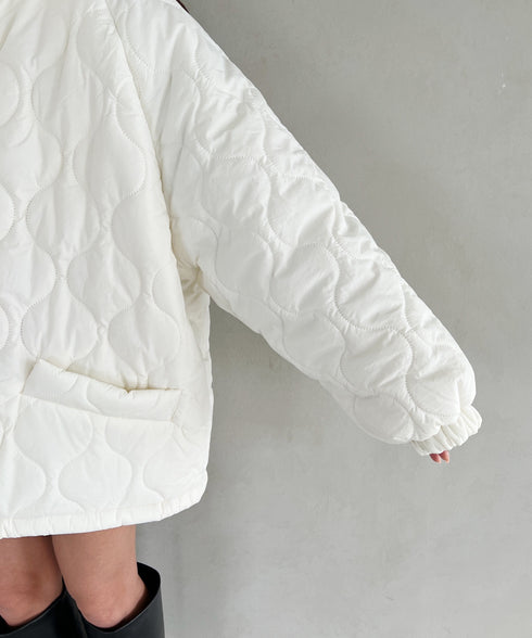 モンスターキルティングコート 裏ボアアウター | MD2224001 | アイボリー