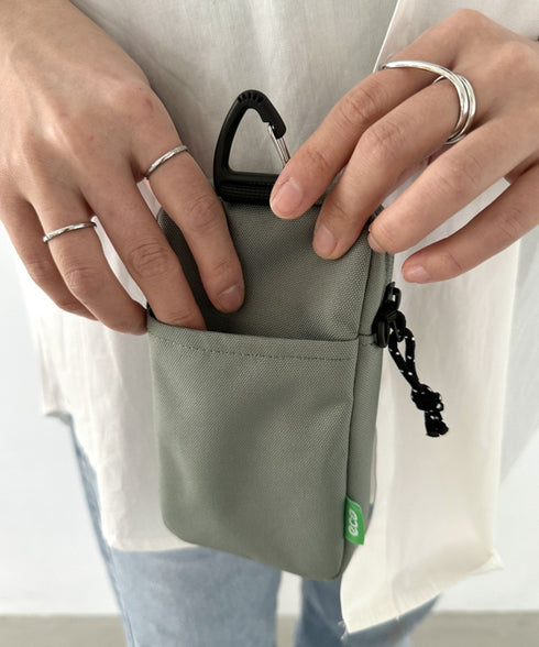 国内未発売 THE NORTH FACE(ザ・ノースフェイス)/ミニバッグ ミニショルダー スマホショルダー 財布 ポーチ サコッシュ/SIMPLE MINI BAG | IL1224032 | カーキ