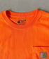 Carhartt(カーハート)/ルーズフィット ロンT ポケT USA規格 ヘビーウェイト ビッグサイズ オーバーサイズ 6.5Oz ユニセックス ポケット付き コットン 長袖 ロンT/K126 | IL2224044 | オレンジ