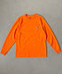 Carhartt(カーハート)/ルーズフィット ロンT ポケT USA規格 ヘビーウェイト ビッグサイズ オーバーサイズ 6.5Oz ユニセックス ポケット付き コットン 長袖 ロンT/K126 | IL2224044 | オレンジ