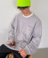 Carhartt(カーハート)/ルーズフィット ロンT ポケT USA規格 ヘビーウェイト ビッグサイズ オーバーサイズ 6.5Oz ユニセックス ポケット付き コットン 長袖 ロンT/K126 | IL2224044 | グレー
