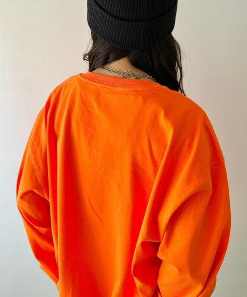 Carhartt(カーハート)/ルーズフィット ロンT ポケT USA規格 ヘビーウェイト ビッグサイズ オーバーサイズ 6.5Oz ユニセックス ポケット付き コットン 長袖 ロンT/K126 | IL2224044 | オレンジ
