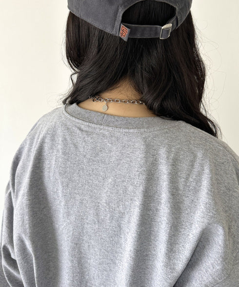 Carhartt(カーハート)/ルーズフィット ロンT ポケT USA規格 ヘビーウェイト ビッグサイズ オーバーサイズ 6.5Oz ユニセックス ポケット付き コットン 長袖 ロンT/K126 | IL2224044 | グレー