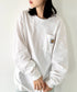 Carhartt(カーハート)/ルーズフィット ロンT ポケT USA規格 ヘビーウェイト ビッグサイズ オーバーサイズ 6.5Oz ユニセックス ポケット付き コットン 長袖 ロンT/K126 | IL2224044 | ホワイト