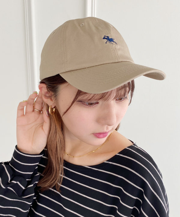 【POLO CHAMPS/ポロチャンプス】別注 ワンポイント 刺繍 　ユニセックス　ローキャップ | MD5231001 | ベージュ