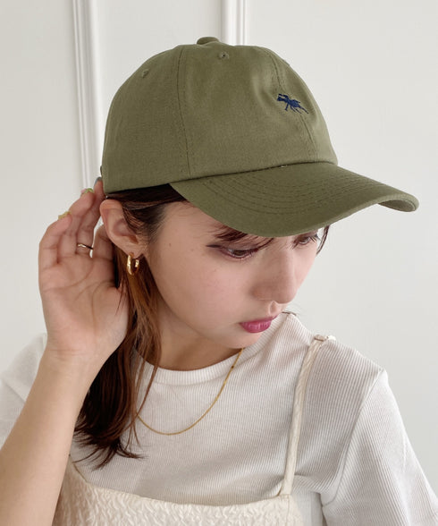 【POLO CHAMPS/ポロチャンプス】別注 ワンポイント 刺繍 　ユニセックス　ローキャップ | MD5231001 | カーキ