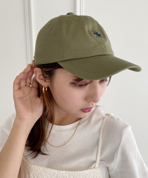 【POLO CHAMPS/ポロチャンプス】別注 ワンポイント 刺繍 　ユニセックス　ローキャップ | MD5231001 | カーキ
