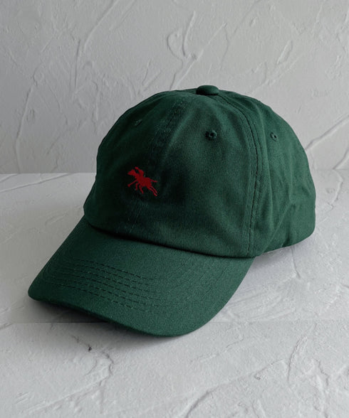 【POLO CHAMPS/ポロチャンプス】別注 ワンポイント 刺繍 　ユニセックス　ローキャップ | MD5231001 | ダークグリーン