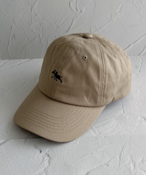 【POLO CHAMPS/ポロチャンプス】別注 ワンポイント 刺繍 　ユニセックス　ローキャップ | MD5231001 | ベージュ