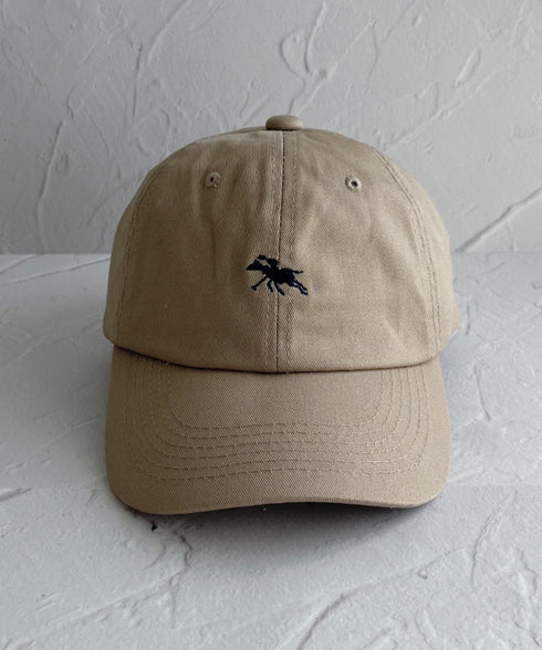 【POLO CHAMPS/ポロチャンプス】別注 ワンポイント 刺繍 　ユニセックス　ローキャップ | MD5231001 | ベージュ