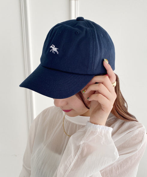【POLO CHAMPS/ポロチャンプス】別注 ワンポイント 刺繍 　ユニセックス　ローキャップ | MD5231001 | ネイビー