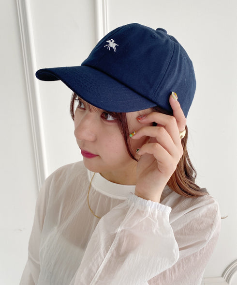 【POLO CHAMPS/ポロチャンプス】別注 ワンポイント 刺繍 　ユニセックス　ローキャップ | MD5231001 | ネイビー