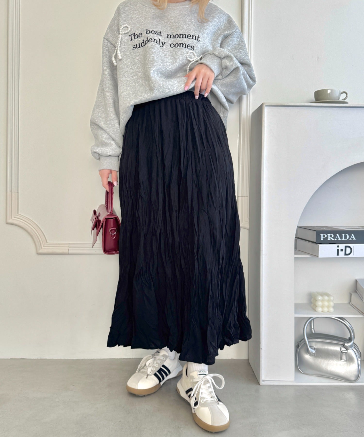 HER/ワッシャーフレアスカート HER.（ハー）の「ワッシャーフレアスカート（スカート）」 - WEAR