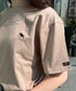 【POLO CHAMPS/ポロチャンプス】 別注 ワンポイント刺繍 クルーネック半袖Tシャツ | CL2232009 | ベージュ