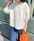POLOCHAMPS/ポロチャンプス 別注 ワンポイント刺繍 ボリューム袖ロンT | CL2231390 | ホワイト