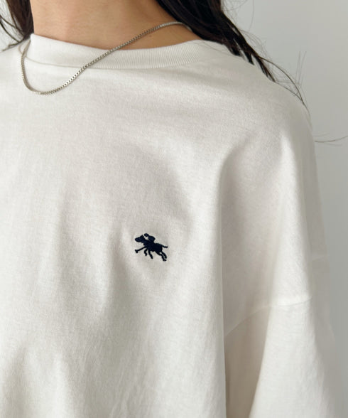 POLOCHAMPS/ポロチャンプス 別注 ワンポイント刺繍 ボリューム袖ロンT | CL2231390 | ホワイト